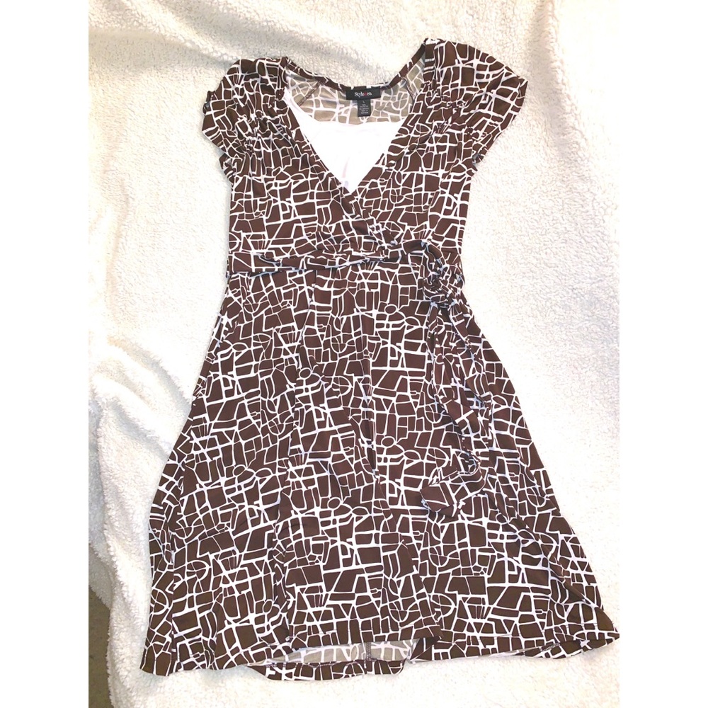 Faux wrap dress